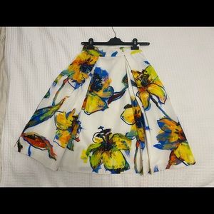 Milly midi skirt floral print size 8